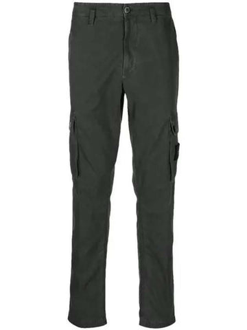 STONE ISLAND Old Treatment Brushed Cotton Canvas Cargo Pants Slim Fit Effect Hose 8015303WA V0165 133072269