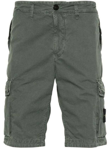 STONE ISLAND Cargo-Bermuda-Shorts aus gebürstetem Baumwollcanvas 133072293