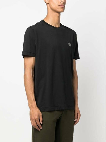 STONE ISLAND Kurze Baumwoll-Jersey T-Shirt Slim Fit 791524113 A0029 133073217