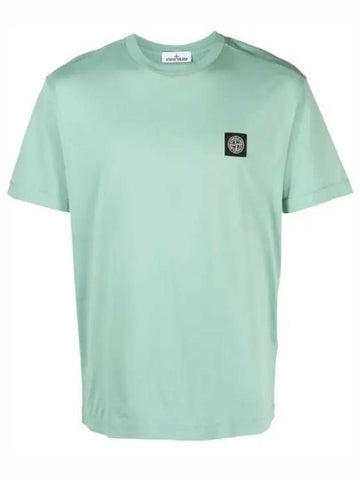 STONE ISLAND コットンジャージ半袖Tシャツスリムフィット801524113 V0052 133073594