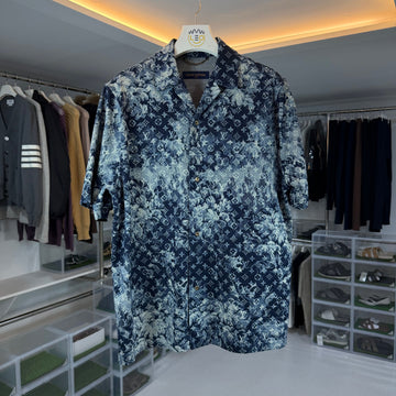 Louis Vuitton Tapestry Monogram Denim Short Sleeve Shirt Jacket 156004319