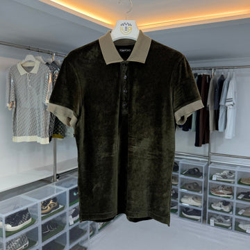 Tom Ford Velvet Velour Polo Shirt 156004651