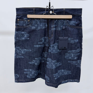 Louis Vuitton 25ss x Nigo Monogram Denim Shorts 156004677