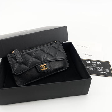 CHANEL Caviar Classic Zip Cardholder AP2570 156036451