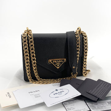 Prada Saffiano Envelope Chain Shoulder Bag 1BD200 156036997