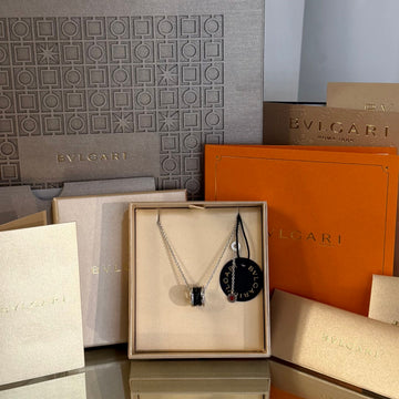 Bulgari Save the Children Necklace Sterling Silver Black 349634 156040480