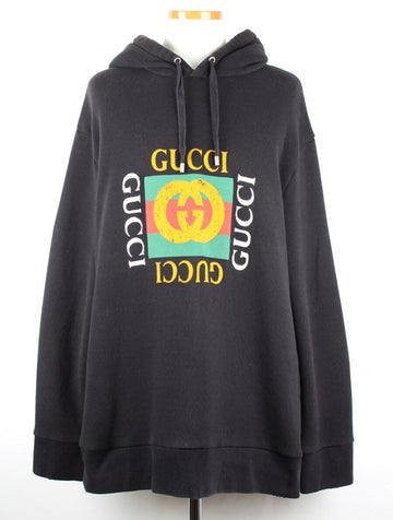 GUCCI GGフーディー ブラック 3XL 110 156041949