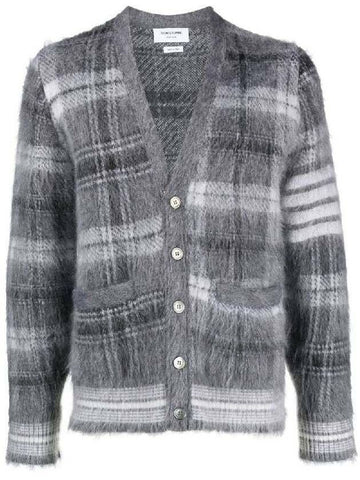 THOM BROWNE Fünf Rippstrick V-Ausschnitt Cardigan MKC507F Y8004 035 133071775