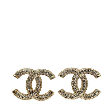CHANEL クリスタル サイド イニシャル ピアス A22 156043370