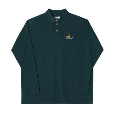 Vivienne Westwood Long Sleeve Polo Shirt with Logo Men 2H01000L J0009 M405 117529961