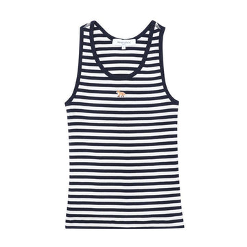 Maison Kitsune Short Sleeve Baby Fox Patch Tank Top Women Sleeveless 155629135