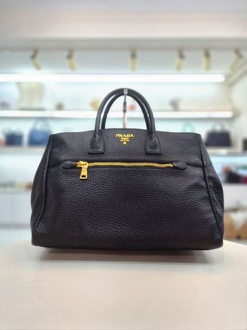 Prada Vitello Daino Leather Tote and Shoulder Bag 2545 156044754