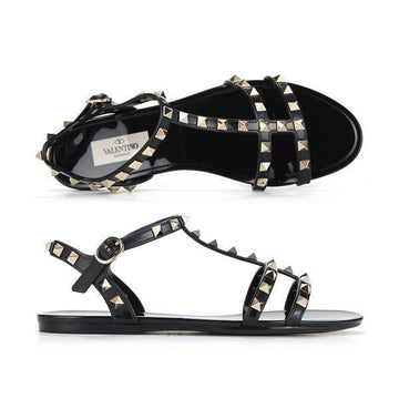 Valentino Rockstud Flat Sandals 144731542 [P]