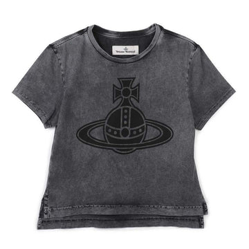 VIVIENNE WESTWOOD Pariser Mini Logo Baumwoll Crewneck Kurzarmshirt 150946727