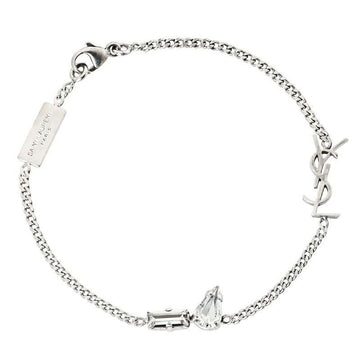 Saint Laurent 26SS Opium Charm Bracelet Metal and Rhinestone Oxidized Silver 692489Y1526 8368 153401427