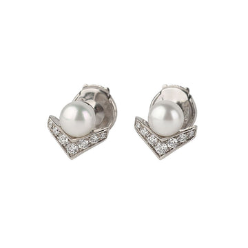 CHAUMET 085046 ダイヤモンド ジョセフィン アグレッド パール ピアス 37157 156049970