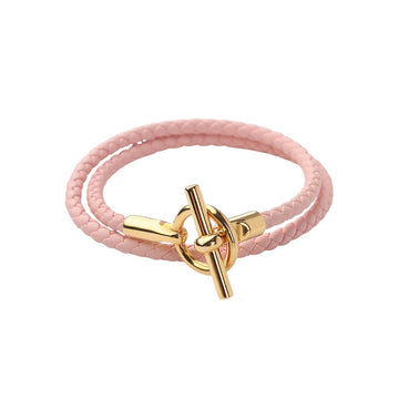 Hermes Rose Gold Glnan Double Tour Bracelet H071689 (Includes Receipt from 2025) 37158 156049982
