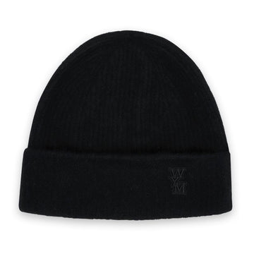 Wooyoungmi WYM Logo Patch Wool Beanie (Black) W243KN31534B 115619954