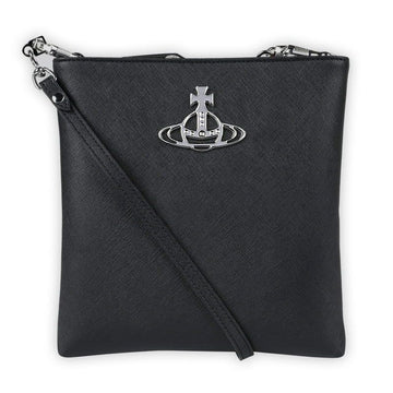 VIVIENNE WESTWOOD サフィアーノプレーンクロスバッグ(ブラック) 48030008U S000B N401 120821695