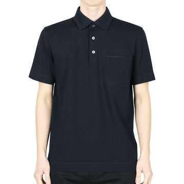 Zegna Men's Cotton PK Short Sleeve (Navy) UF392A9 F752 B09 128914929