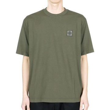 STONE ISLAND Stone Herren Kompass Logo Patch T-Shirt (Military Green) K1S15 2100034 S0115 V0054 128915242
