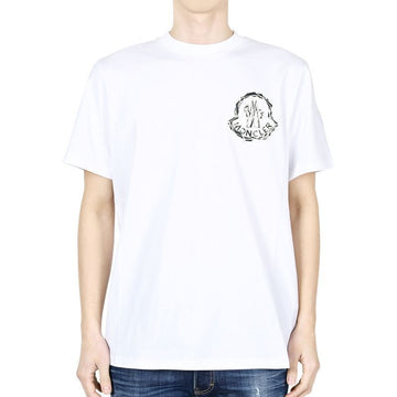 MONCLER モンクレール メンズ グラフィック ワッペン プリント 半袖（ホワイト） 8C00052 89AJS F01 129248801