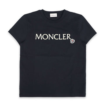 MONCLER Kinder Logo Stickerei Baumwolle Kurzarm (Navy) 8C00013 89AT9 778 12,14A (für Erwachsene geeignet) 132329818
