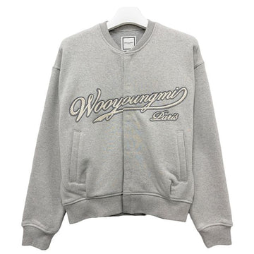 Wooyoungmi Embroidered Logo Sweatshirt Cardigan Gray 156050810