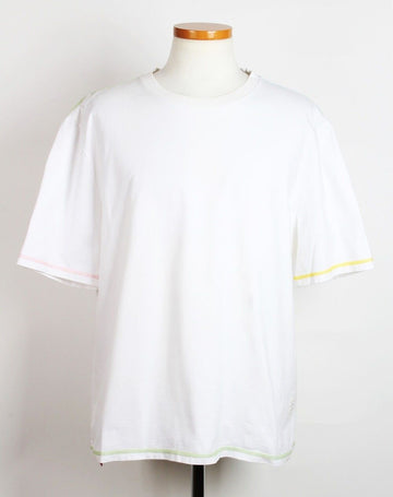 THOM BROWNE Seiten-Schlitz T-Shirt Weiß 5(110) 156050816