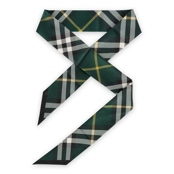 Burberry Women's Checked Silk Scarf (Green) 8095832 134034161