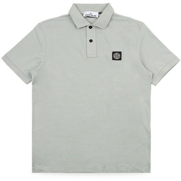 Stone Island Men's Logo Patch Slim Fit PK Short Sleeve (Green) L1S15 2200008 S0017 V0055 152922318