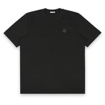 MONCLER Herren Logo Patch Baumwolle Kurzarm (Schwarz) 8C00037 8390T 999 143634054