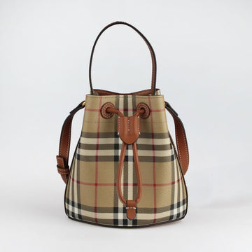 Burberry Mini Check Drawstring Bucket Bag 8109794 145742745