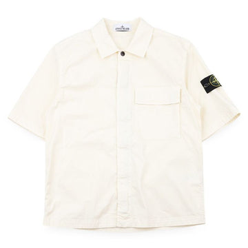 STONE ISLAND Herren-Patch-Shortsleeve-Shirt mit einer Tasche (Ecru) L1S15 1100025 S0A10 V0093 153147075