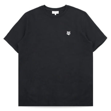 MAISON KITSUNE 男性用フォックスヘッドコンフォート半袖Tシャツ（ブラック）PM00108KJ7025 P199 153147156