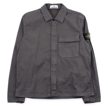 Stone Island Men's Overshirt Jacket with Patch Pocket Detail (Dark Grey) L1S15 1200013 S0A10 V0065 152161657