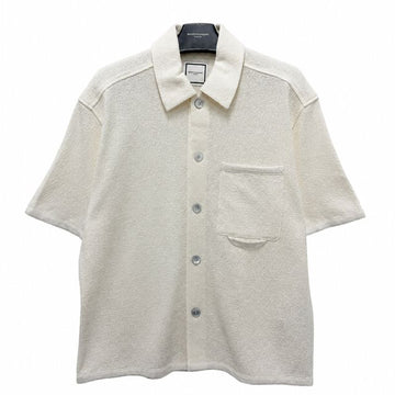 Wooyoungmi 26SS Logo Knitted Short Sleeve Shirt White 156051042