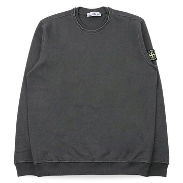 Stone Island Men's Fleece Crewneck with Patch (Charcoal) L1S15 6100034 S0060 V0165 153845597