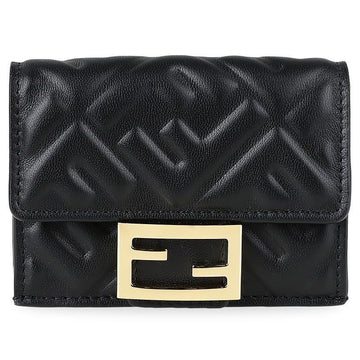 Fendi Women's Napa Leather Micro Trifold Wallet 154384456