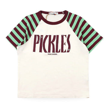 Bobo Choses Kids Spicy Pickles Raglan Short Sleeve (Ivory) B126AC021 199 154386704