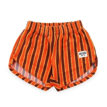 BOBO CHOSES キッズ ストライプ テリー ショートパンツ (ブリック) B126AC057 811 154386895