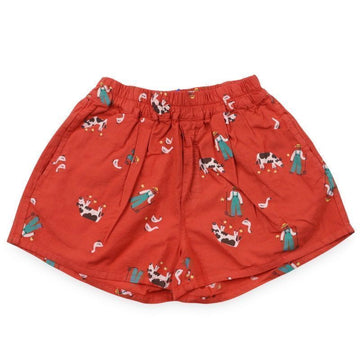 Bobo Choses Kids Farm Adventure Allover Short Pants (Red) B126AC068 611 154386891