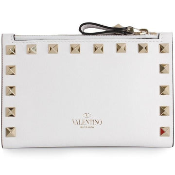 Valentino Rockstud Double Zip Card Holder 155790156