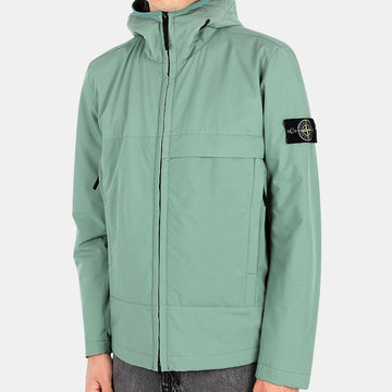 STONE ISLAND 22 F/W ストーン メンズ ワッペン パッチ ソフトシェル フード ジャケット (ミント) 771540527 V0055 54742091
