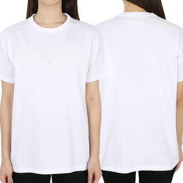 MAISON MARGIELA マルジェラ レディース スティッチ ロゴ パッチ Tシャツ (ホワイト) 100 54767197