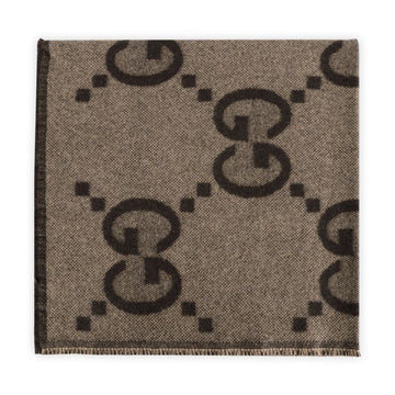 GUCCI GG Kaschmir Schal für Kinder (Braun) stamp: 678125 3KAAG 9764 61334713