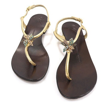 Giuseppe Zanotti Multicolor Crystal ROCK 20 Strap Women's Sandals 34.5 156051769