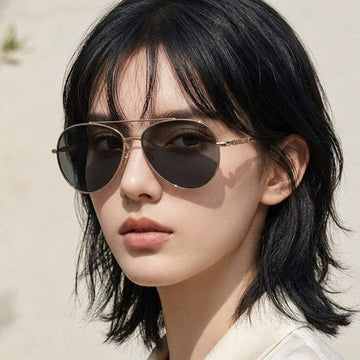 BURBERRY 偏光サングラス BE3147 1109 81 ツーブリッジ ボーイング 金縁 ファッション 140225477