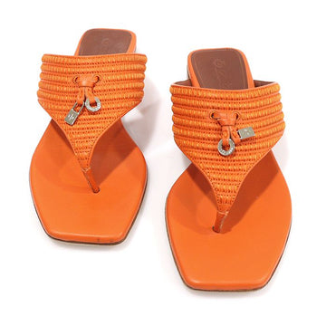LORO PIANA Carrot Juice Strappy Slipper Damen Sandalen 35.5 156052163