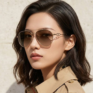 BURBERRY Sonnenbrille BE3128 110913 CARMEN Luxus Doppelsteg Braun 72675067